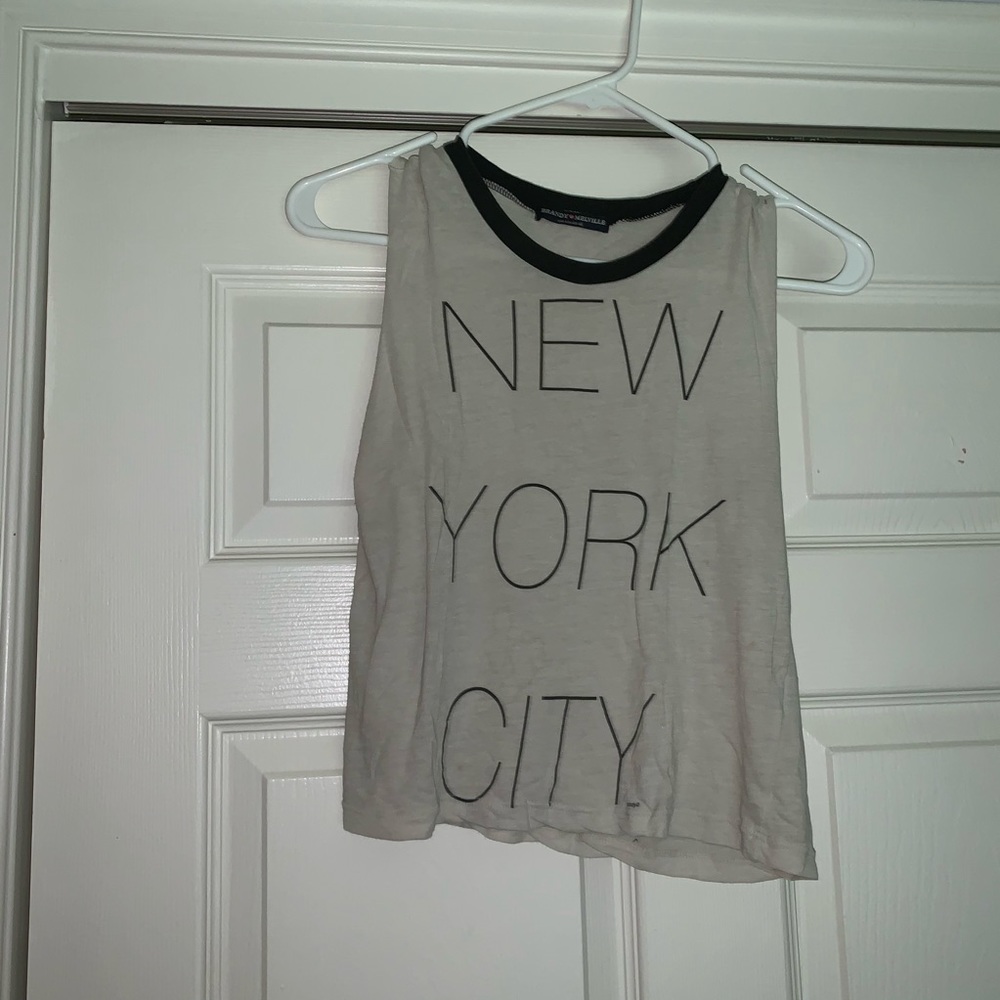 tan nyc tank top